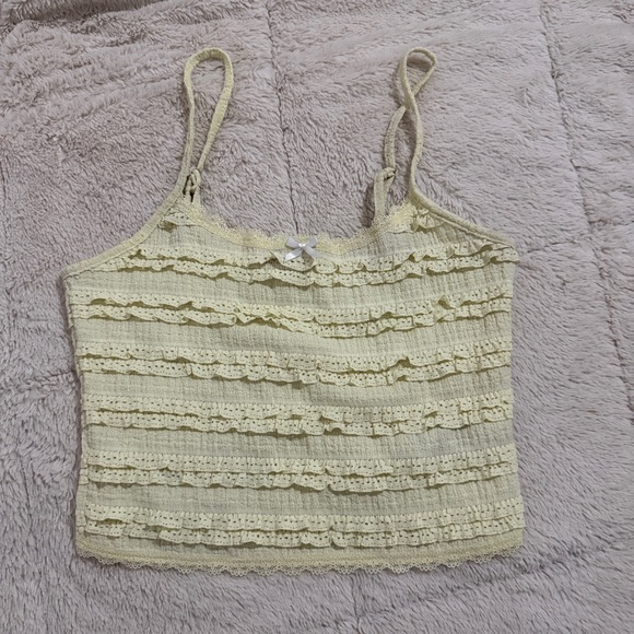 Yellow Ruffle Edikted Tank - Picture 2 of 6